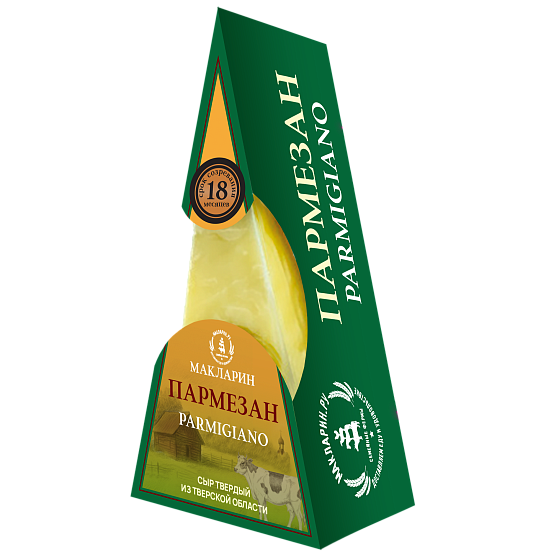 Сыр твердый пармезан «Пармиджиано»,18 мес.,180г