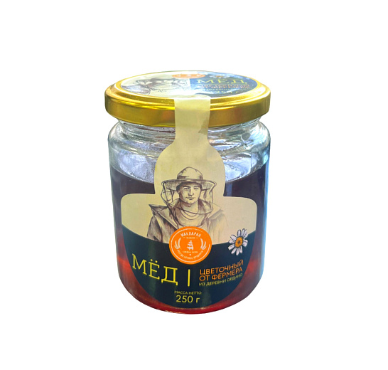 Мёд цветочный из деревни Ордино 250 гр.