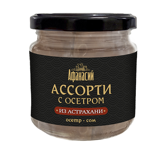 Ассорти из сома и осетр, 190 гр